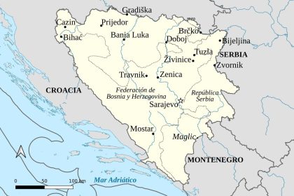 Mapa Bosne i Hercegovine