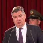 Predsjednik RH Zoran Milanović govori na svečanoj akademiji Dana oružanih snaga RH.
