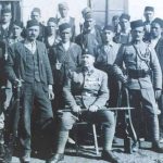 Pukovnik NDH Avdaga Hasić na slici sa svojim suradnicima.