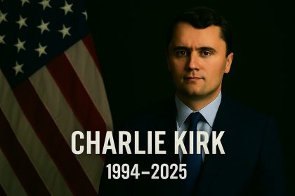 Američki politički aktivist Charlie Kirk. Ilustracija povodom njegove tragične smrti.