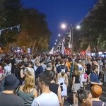 Mnoštvo prosvjednika na ulicama Beograda.