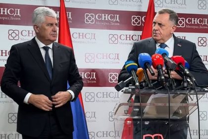 Predsjednik HDZ BiH i predsjednik SNSD-a na konferenciji za tisak u Banja Luci