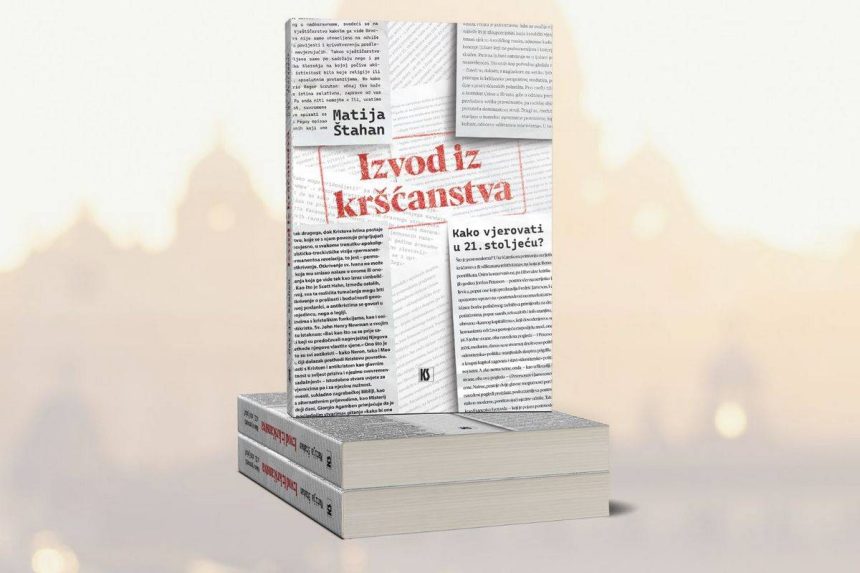 Naslovna fotogortafije knjige Matije Štahana, Izvod iz kršćanstva. Kako vjerovati u 21. stoljeću?