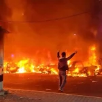 Požar i nemiri na ulicama Teherana.