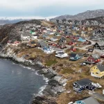 Panorama glavnog grada Grenlanda Nuuk.