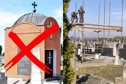 Spomenik Šoškočaninu u Borovu selu koji uklonjen