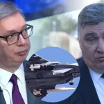 Vučić i Milanović nasuprot jedan drugom, u sredini ilustracija hipersonične rakete