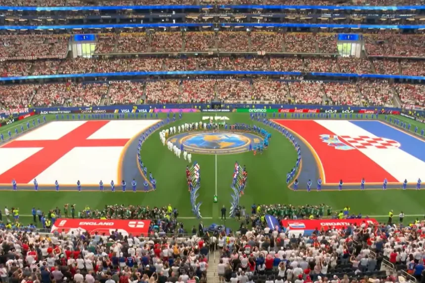 Ambijent na stadionu pred početak utakmice Engleska Hrvatska u Dalasu.