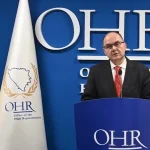 Christian Schmidt za govornicom u OHR-u