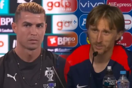 Ronaldo i Modrić na konferenciji za tisak. Montaža.