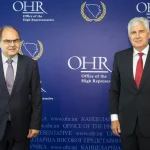 Christian Schmidt i Dragan Čović na prvom susretu u OHR-u