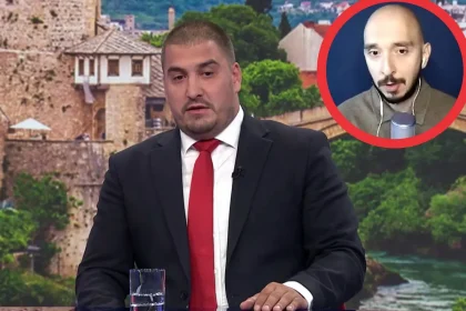 Haris Zahiragić na gostovanju u Otvorenom. U okviru Damir Omerbegović