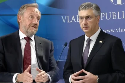 Izetbegović i Plenković. montaža