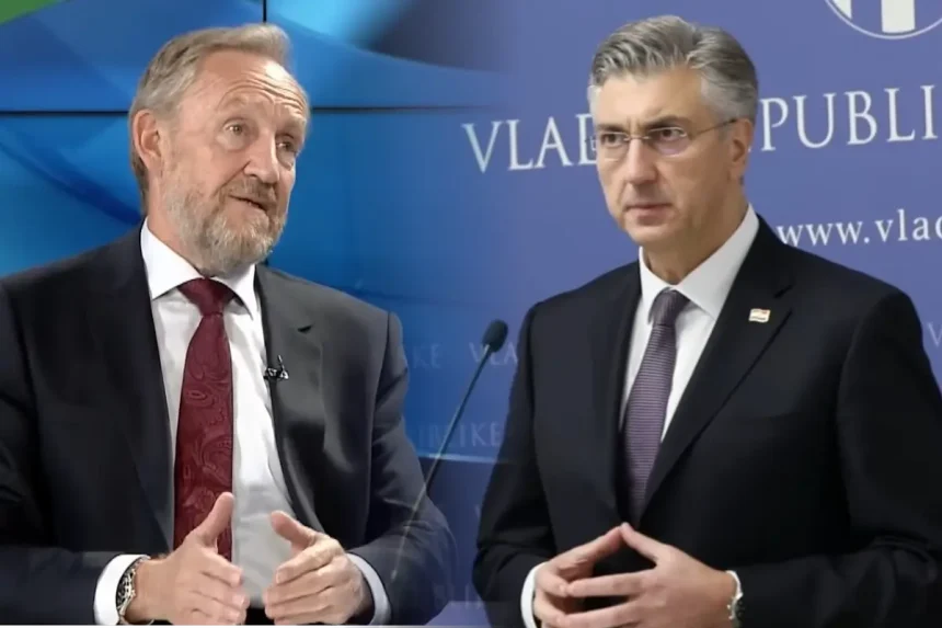 Izetbegović i Plenković. montaža