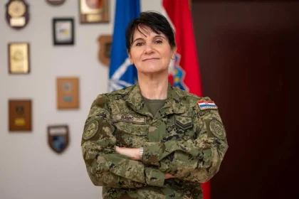 Časnica Hrvatske vojske Nevena Ramić