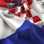 Zastava Republike Hrvatske kao zgužvana tkanina
